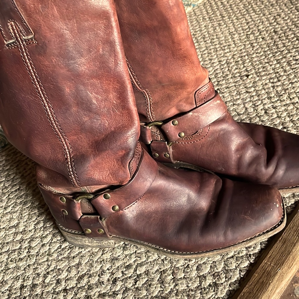 Frye harness boots